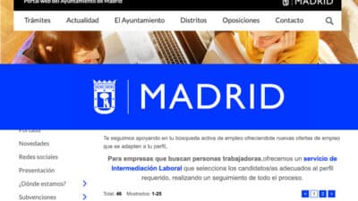 portal empleo ayuntamiento madrid