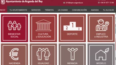 web ayuntamiento arganda del rey madrid